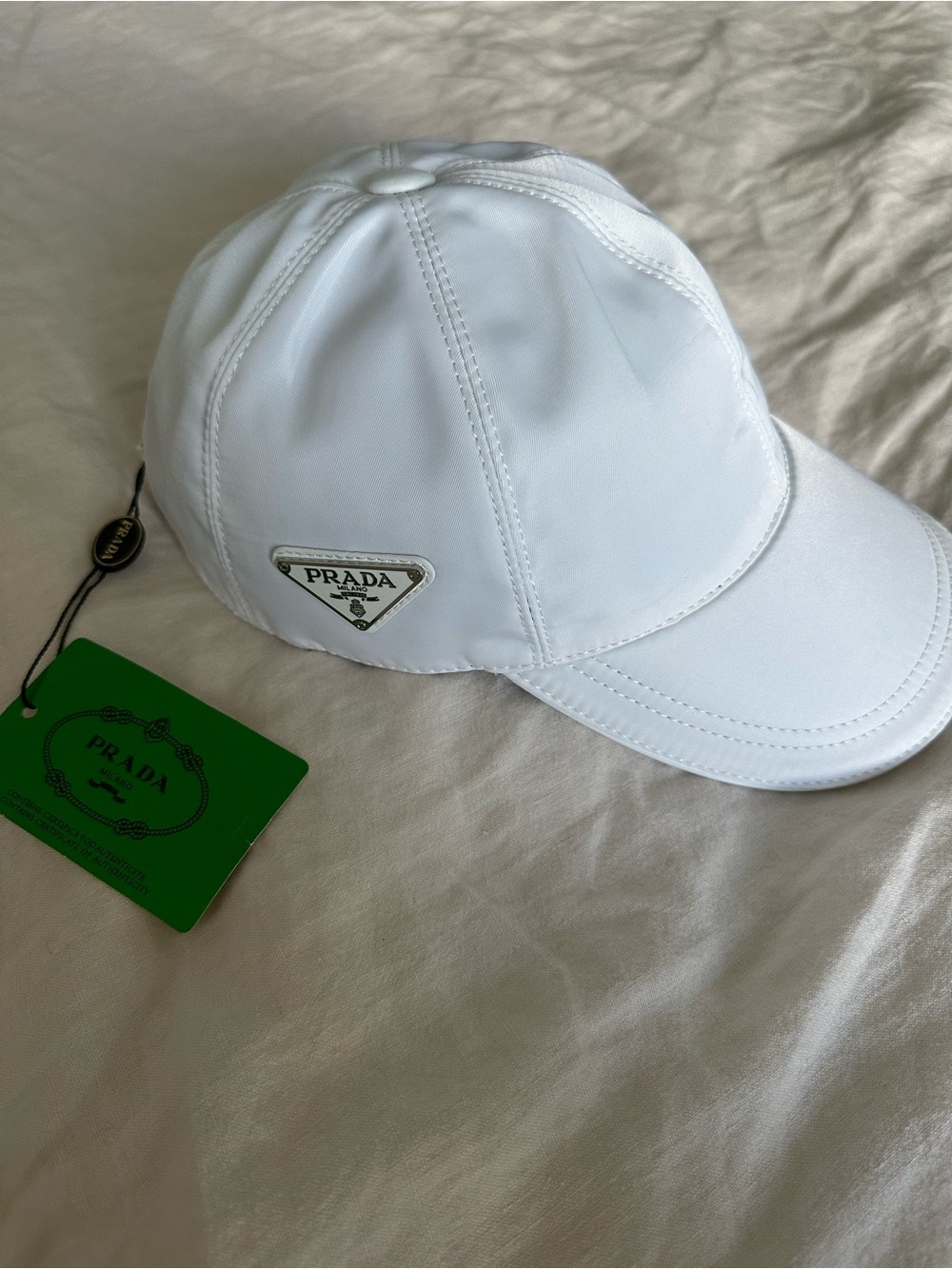 White Logo Baseball Cap